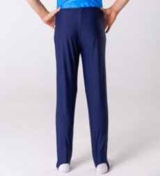 Gym pants. Dark blue. With silicone tape.