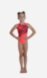 Panther gymnastics leotard. Coral