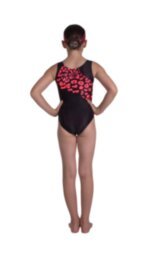 Gymnastic leopard Panther. Black