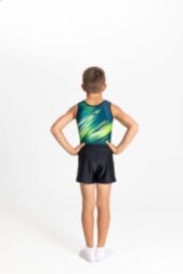 Men's gymnastics leotard Cosmos (petrol)