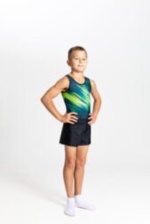 Men's gymnastics leotard Cosmos (petrol)