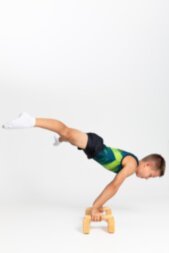 Men's gymnastics leotard Cosmos (petrol)