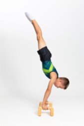 Men's gymnastics leotard Cosmos (petrol)