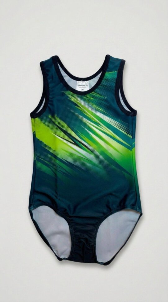 Men's gymnastics leotard Cosmos (petrol)