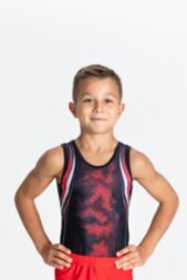 The energy of Victory. Men's gymnastics leotard