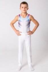 Gymnastic tights.  White (2)